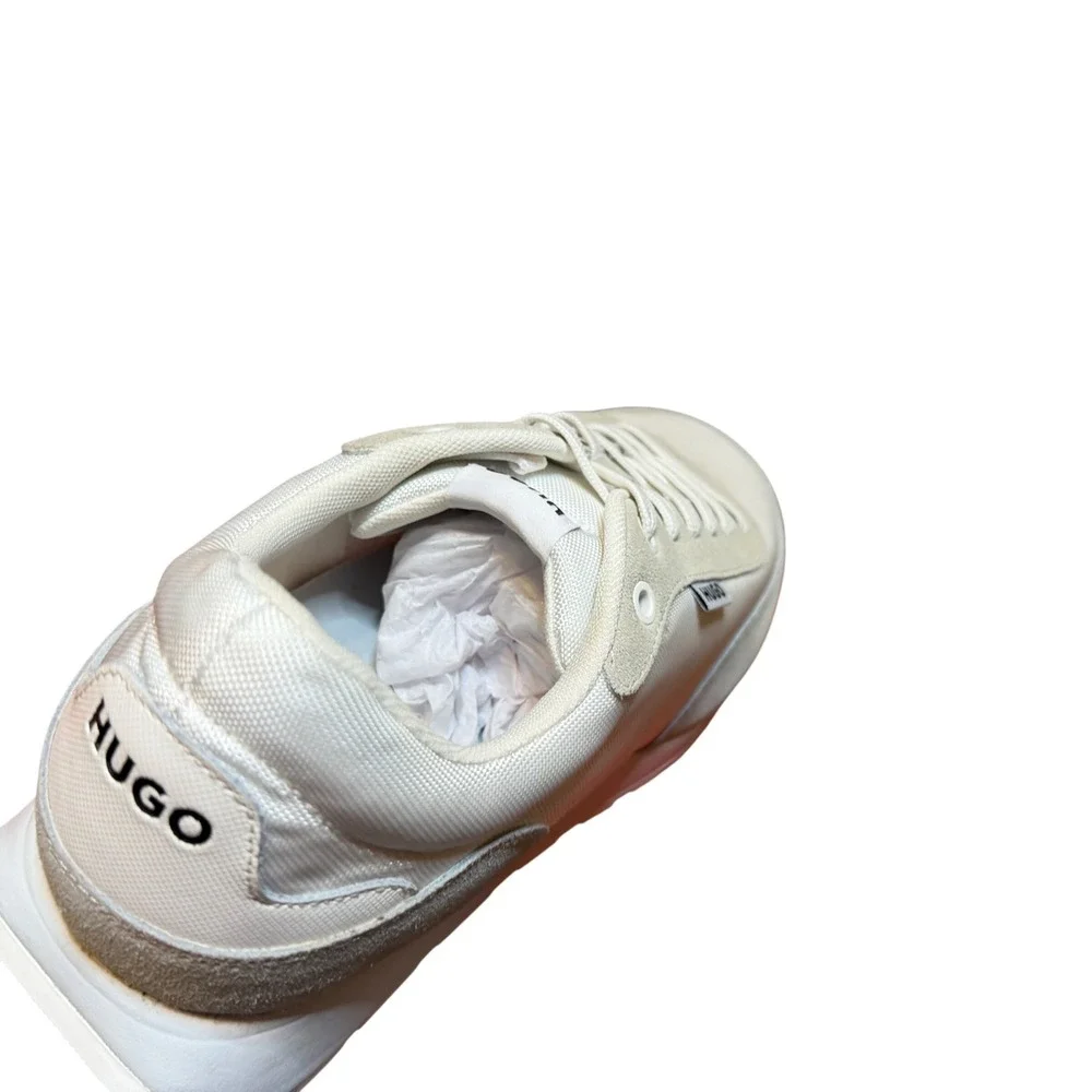 HUGO BOSS Icelin Runn MSD Men's Sneakers‎ Size 13 White Casual Lace Up